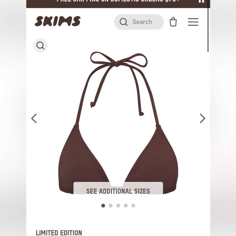 SKIMS Swim Triangle Top x COCOA